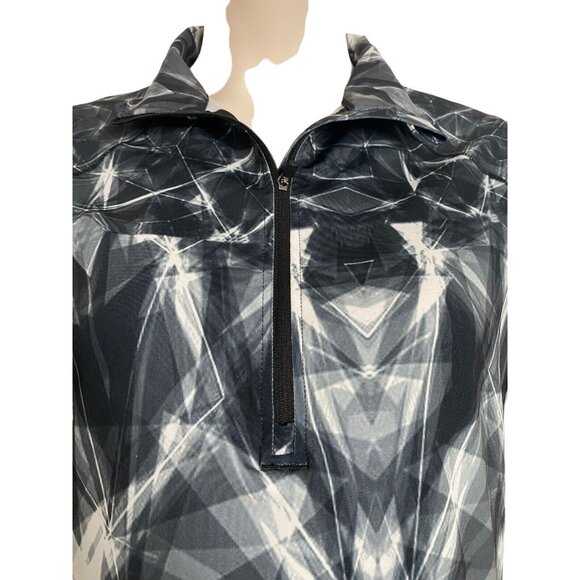 Icyzone Woman's XL Cycling Workout Long Sleeve Shirt Yoga Running 1/4 Zip Pocket - Picture 7 of 7